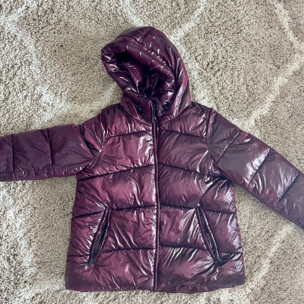 Kids Purple Puffer Jacket